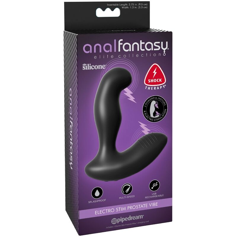 COLECCIÓN ANAL FANTASY ELITE - MASAJEADOR DE PRÓSTATA VIBRADOR ELECTRO STIM