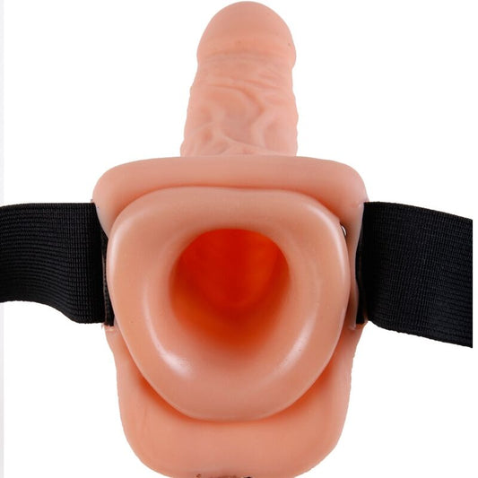 FETISH FANTASY SERIES - HARNAIS RÉGLABLE TÉLÉCOMMANDE PÉNIS RÉALISTE AVEC TESTICULES 23 CM