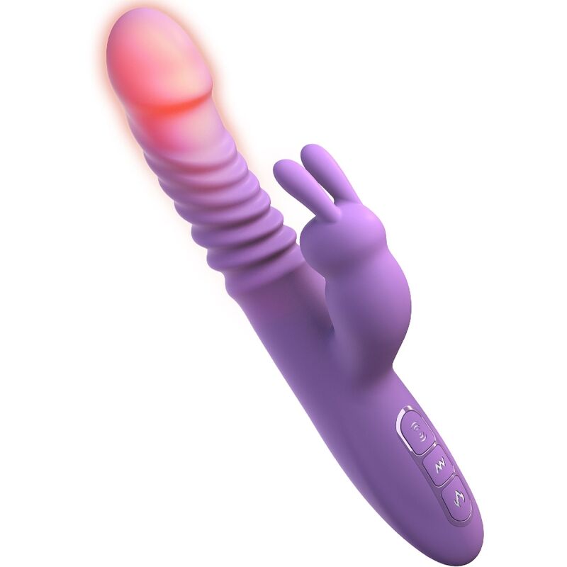 FANTASY FOR HER - RABBIT CLITORIS STIMULATOR WITH HEAT FUNCTION OSCILLATION AND VIBRATION PURPLE