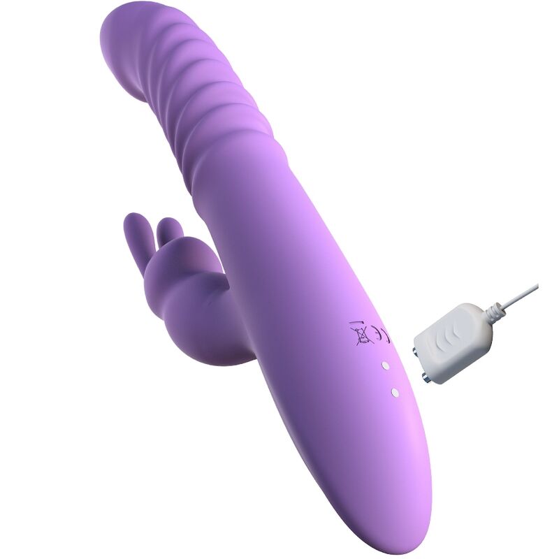 FANTASY FOR HER - RABBIT CLITORIS STIMULATOR WITH HEAT FUNCTION OSCILLATION AND VIBRATION PURPLE