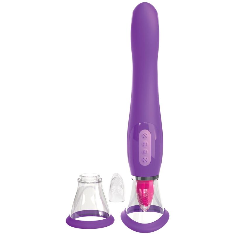 FANTASÍA PARA ELLA - LENGUA ESTIMULADORA CHUPADORA DE CLITORIS MORADA