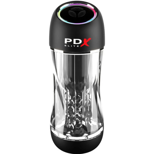 PDX ELITE - VIBRATEUR STROKER VIEWTUBE PRO TRANSPARENT