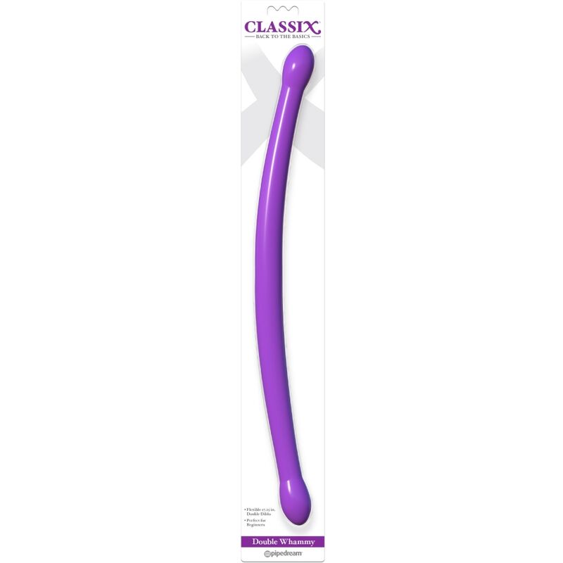 CLASSIX - DOUBLE FLEXIBLE DILDO 43.7 CM PURPLE