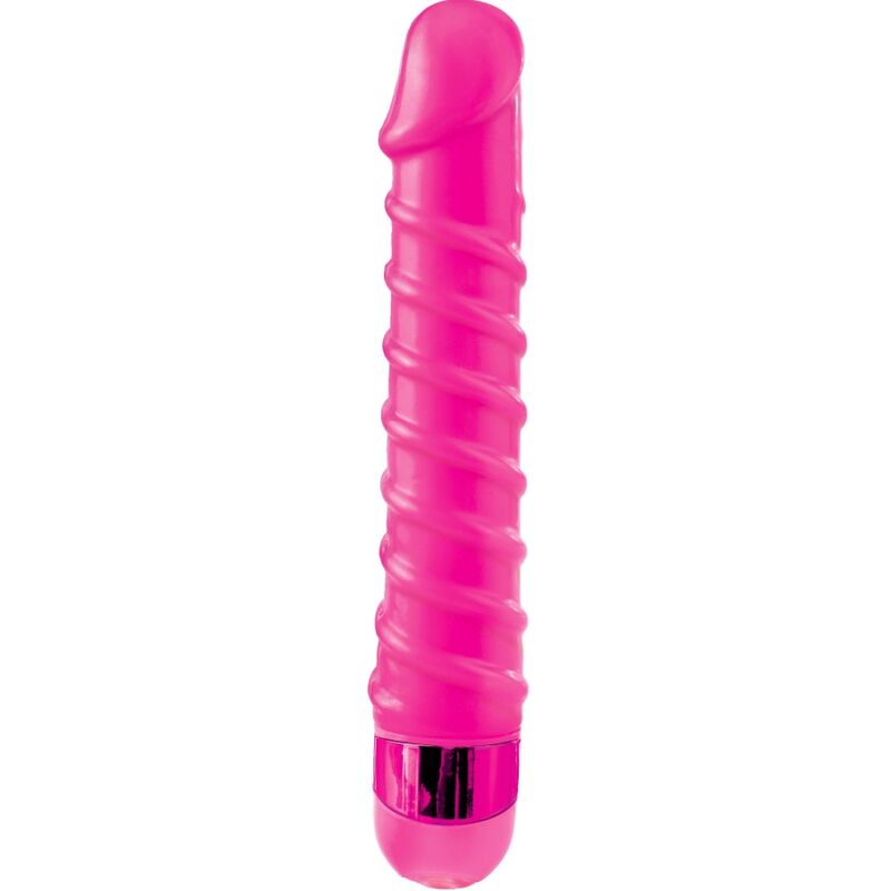 CLASSIX - MASAJEADOR VIBRANTE CANDY TWIRL 16,5 CM ROSA