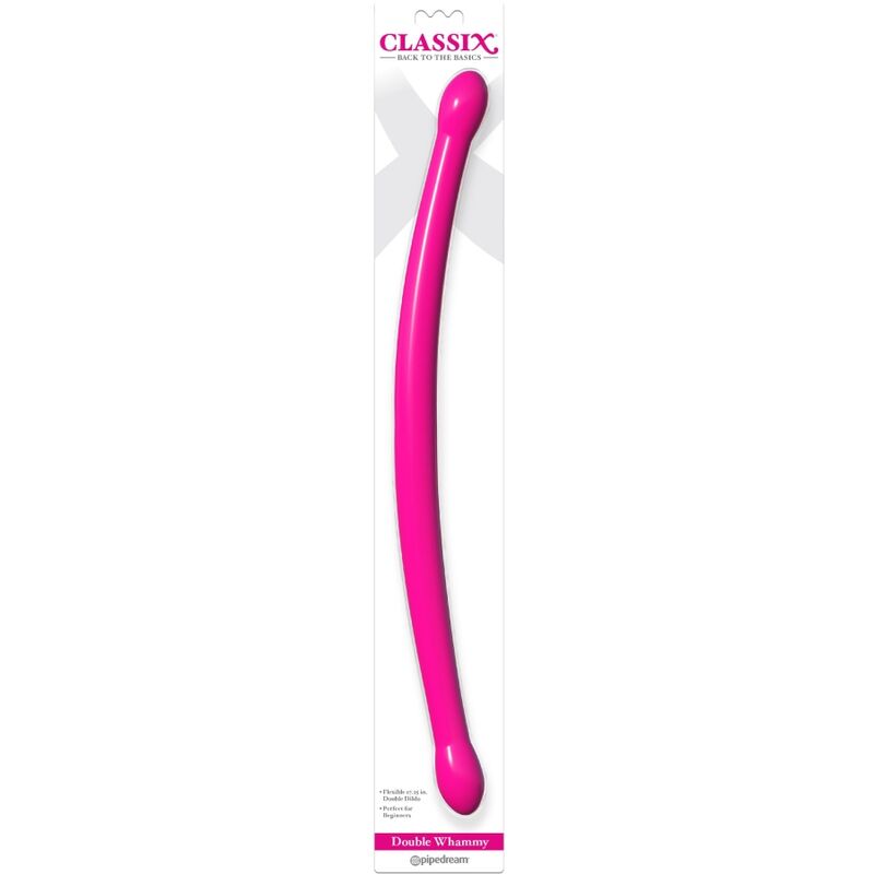 CLASSIX - SOFT DOUBLE DILDO 43.7 CM PINK