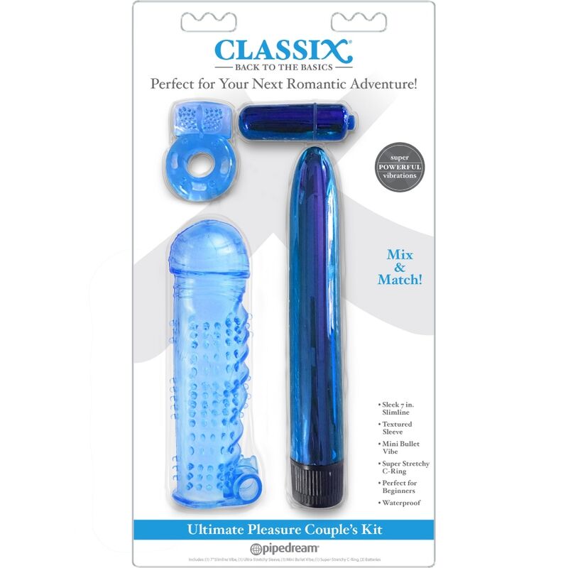 CLASSIX - COUPLES KIT WITH RING, SHEATH AND BLUE BALLS