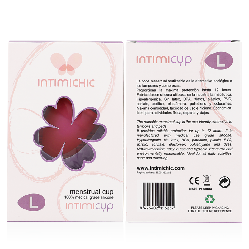 INTIMICHIC - MEDICAL SILICONE MENSTRUAL CUP - SIZE S