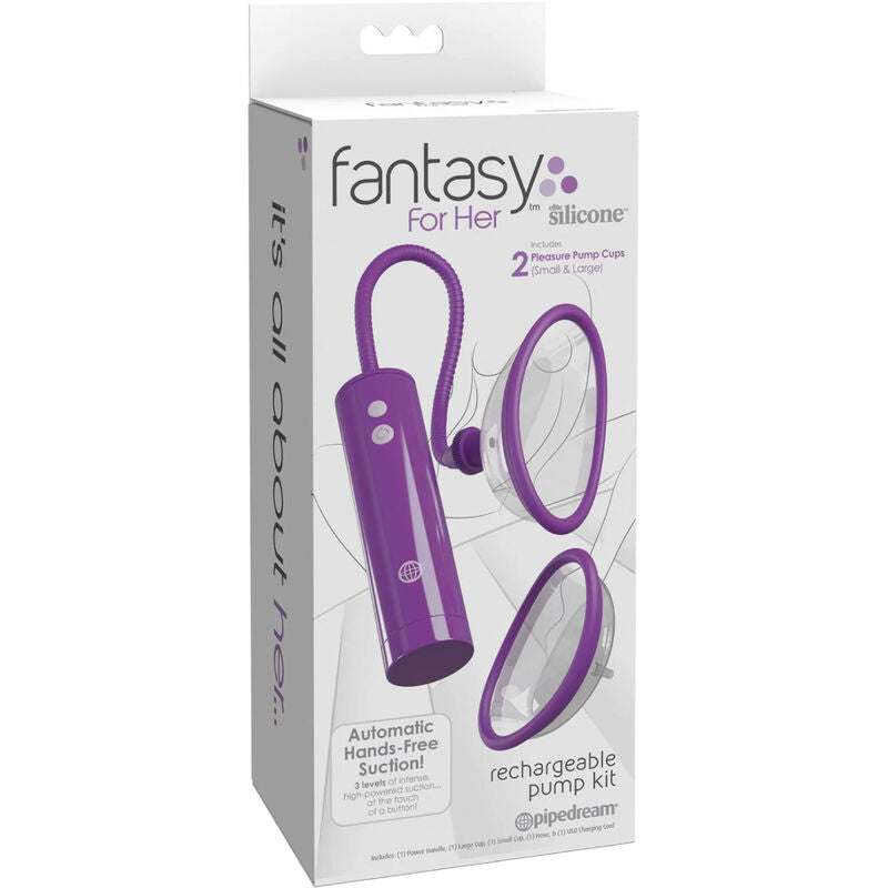 FANTASY FOR HER - RECHARGEABLE CLITORIS SUCTION KIT SIZE S/L