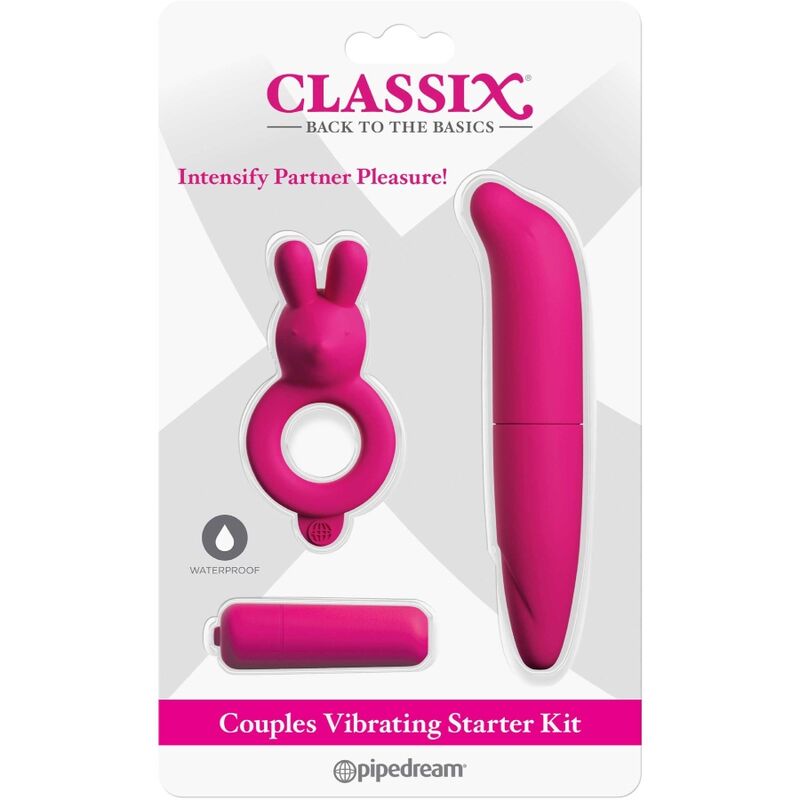 CLASSIX - COUPLES KIT WITH RING, BALL AND PINK STIMULATOR