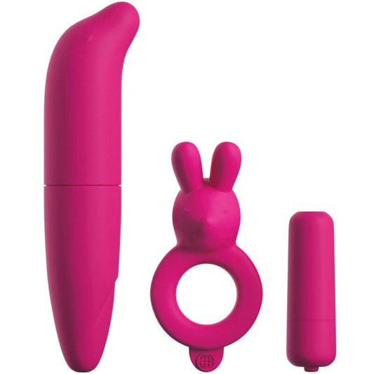 CLASSIX - COUPLES KIT WITH RING, BALL AND PINK STIMULATOR