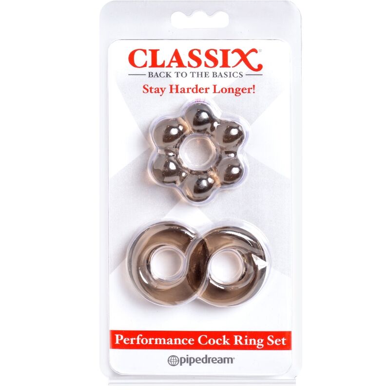 CLASSIX - SET DE 2 ANILLOS PARA EL PENE GRIS