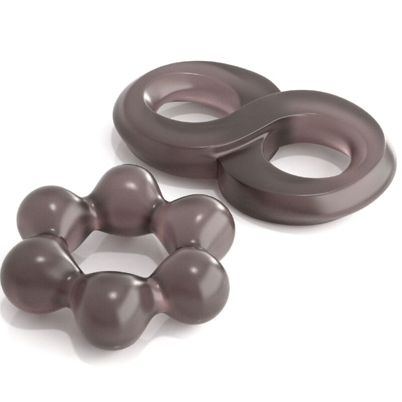 CLASSIX - SET DE 2 ANILLOS PARA EL PENE GRIS