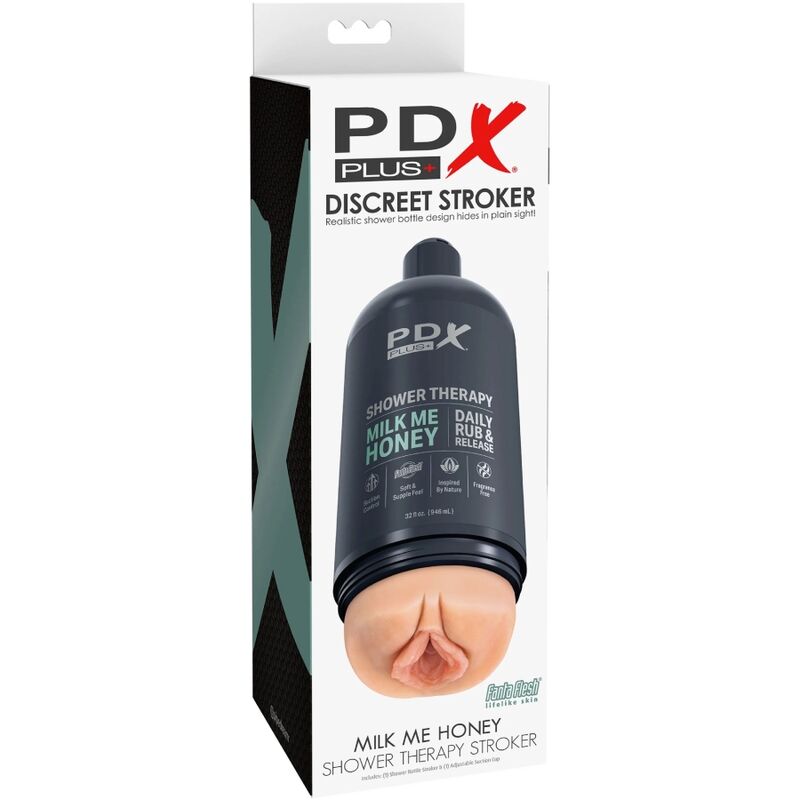 PDX PLUS - STROKER MASTURBATOR DISCREET DESIGN MILK ME HONEY SHAMPOO BOTTLE