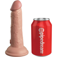 KING COCK - DILDO ELITE REALISTA DE SILICONA 15,2 CM