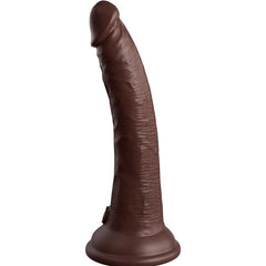 KING COCK - DILDO ELITE REALISTICO DE SILICONA 17,8 CM MARRÓN