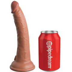 KING COCK - DILDO ELITE REALISTICO DE SILICONA 17,8 CM CARAMELO