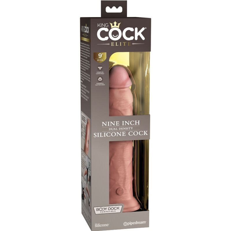 KING COCK - DILDO ELITE REALISTA DE SILICONA 23 CM