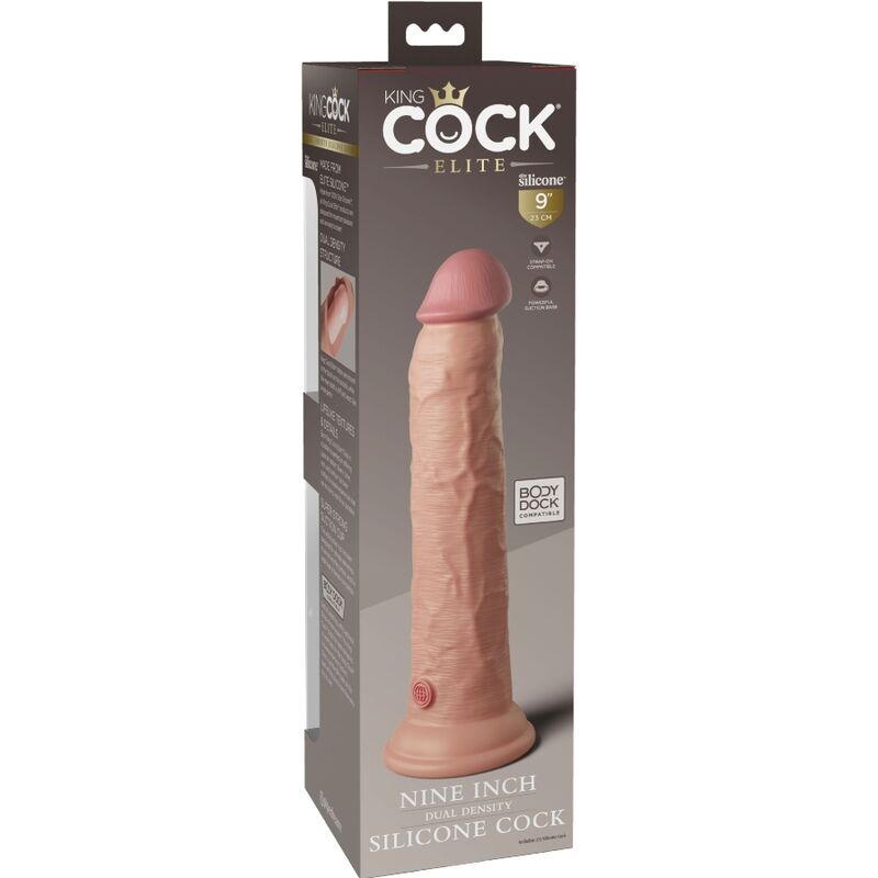 KING COCK - DILDO ELITE REALISTA DE SILICONA 23 CM