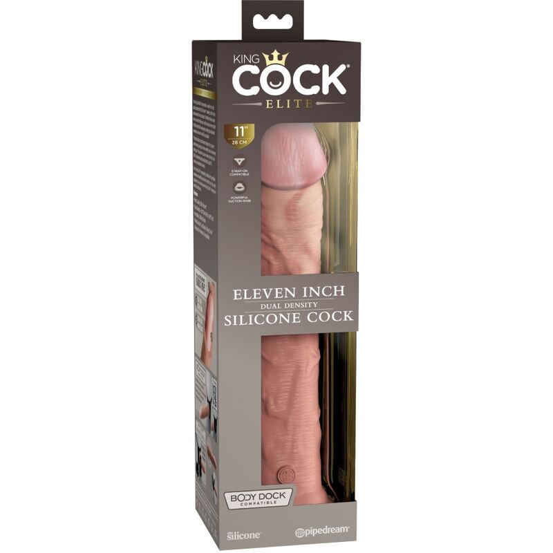 KING COCK - DILDO ELITE REALISTA DE SILICONA 28 CM