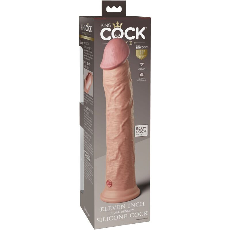 KING COCK - DILDO ELITE REALISTA DE SILICONA 28 CM