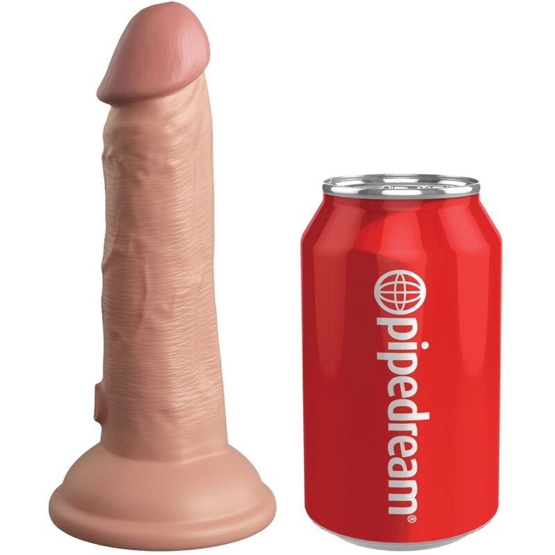 KING COCK - ELITE REALISTIC VIBRATING &amp; SILICONE DILDO 15.2 CM