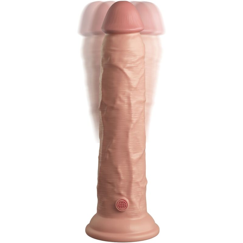 KING COCK - ELITE DILDO REALISTA VIBRADOR Y CONTROL REMOTO DE SILICONA 23 CM