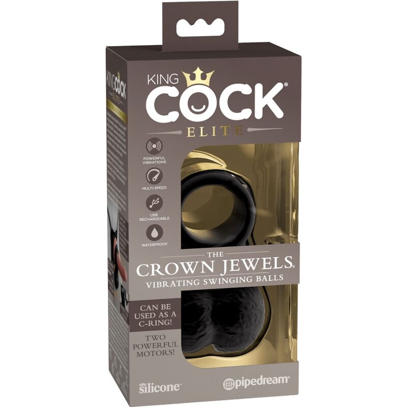 KING COCK - ELITE RING WITH VIBRATING SILICONE TEST