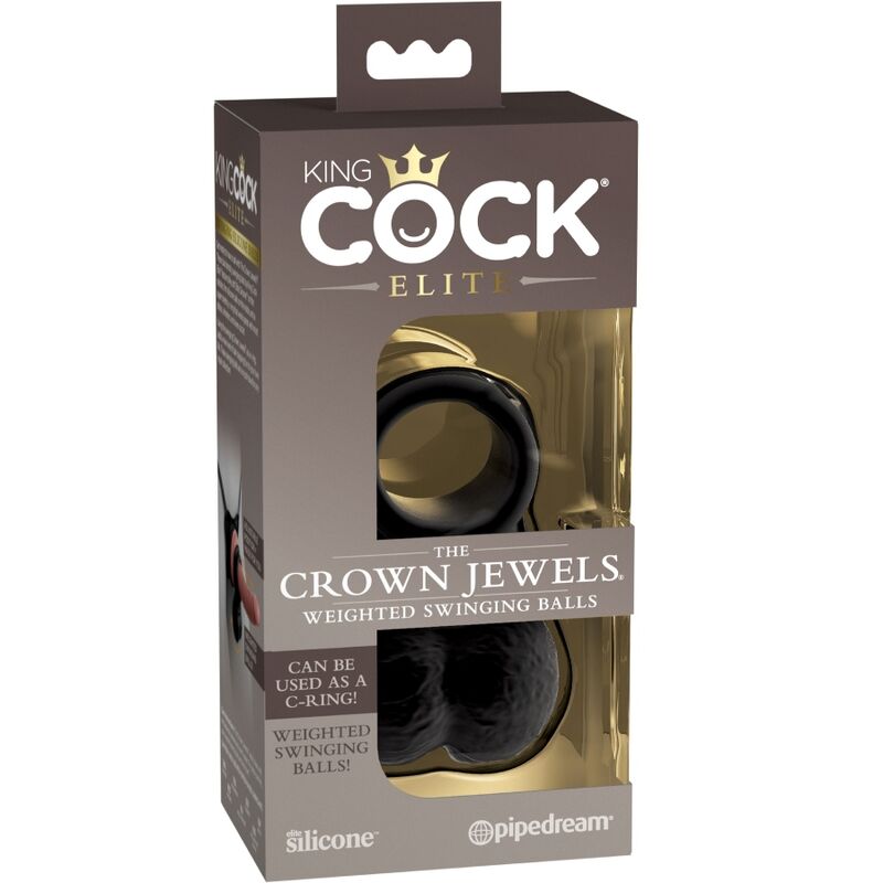 KING COCK - ELITE RING WITH SILICONE TESTICLE