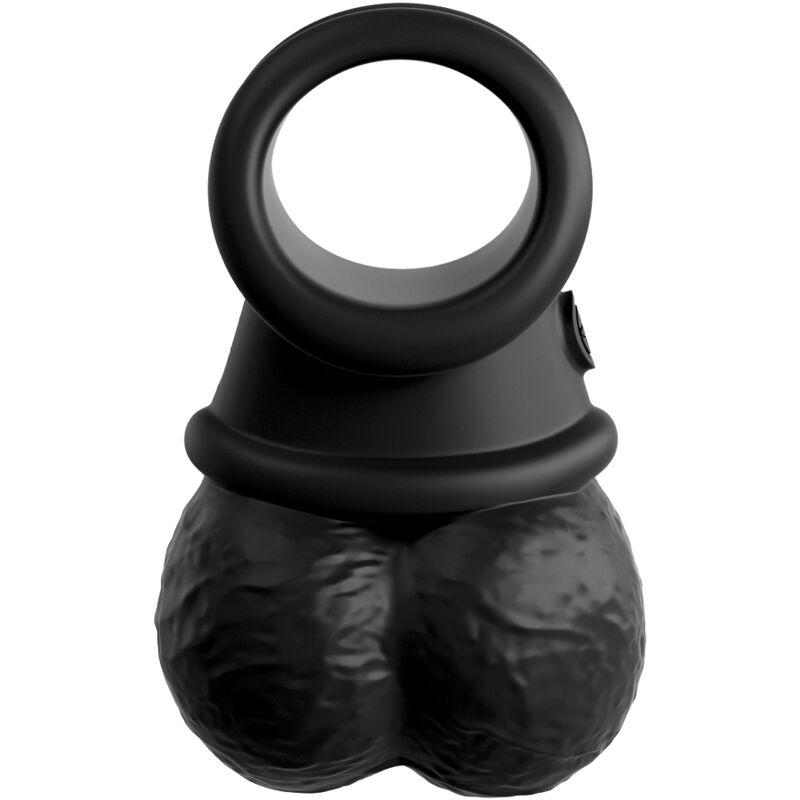 KING COCK - ELITE RING WITH SILICONE TESTICLE