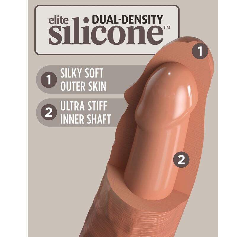 KING COCK - ELITE CÓMODO ARNÉS AJUSTABLE CON DILDO DE 17,8 CM