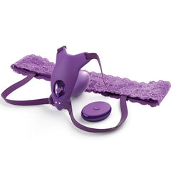 FANTASY FOR HER - BUTTERFLY G-SPOT HARNESS WITH VIBRATOR, RECHARGEABLE AND REMOTE CONTROL PURPLE