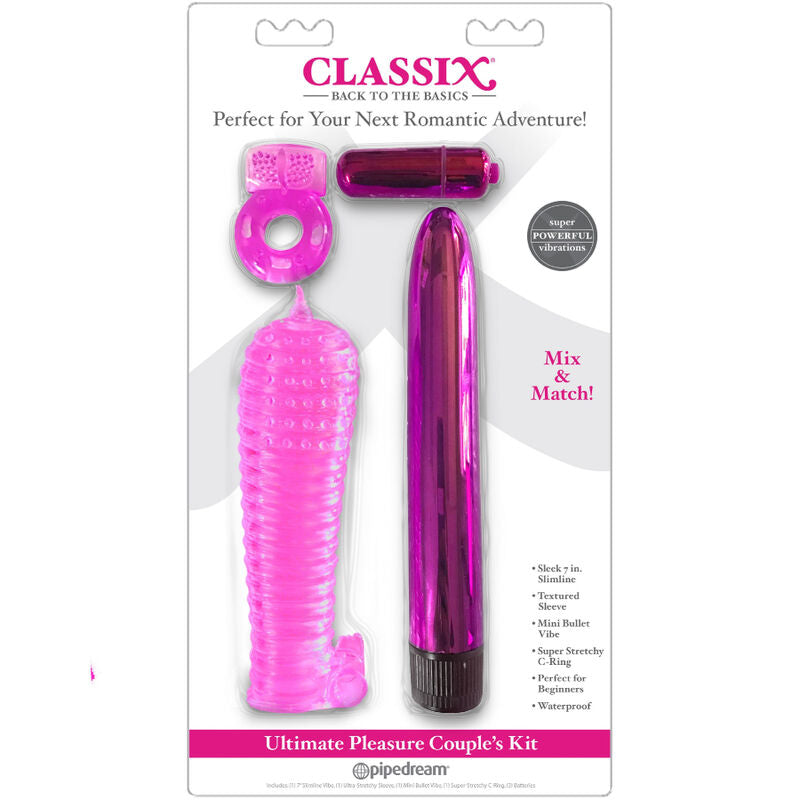 CLASSIX - COUPLES KIT WITH RING, SHEATH AND PINK BALLS