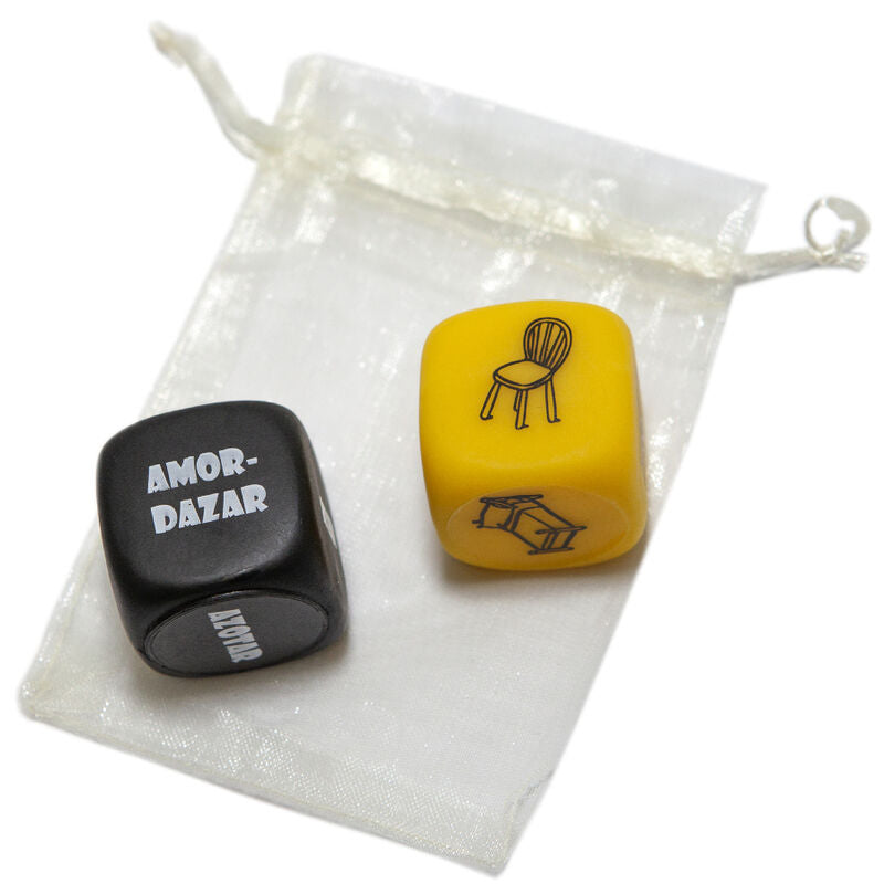 DIABLO PICANTE - SAC DE JEU AVEC DÉS SADO 3 MM x 3 MM + ARTICLE DÉS