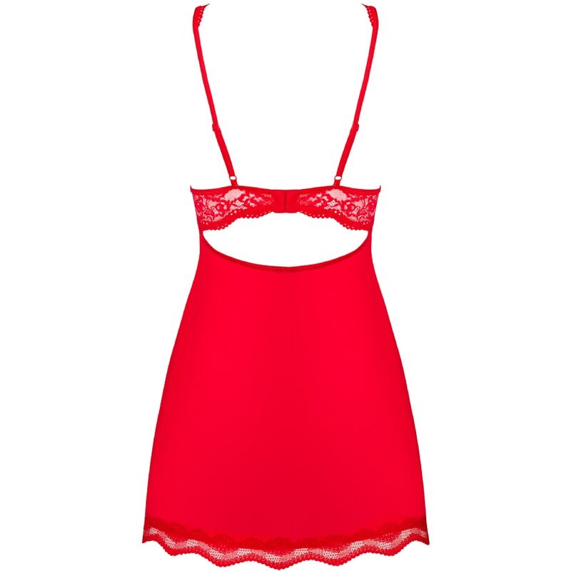 OBSESSIVE - BABYDOLL LUVAE &amp; TANGA ROJA S/M