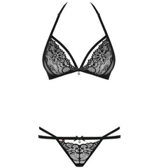 OBSESSIVE - 838 ENSEMBLE DEUX PIÈCES NOIR S/M