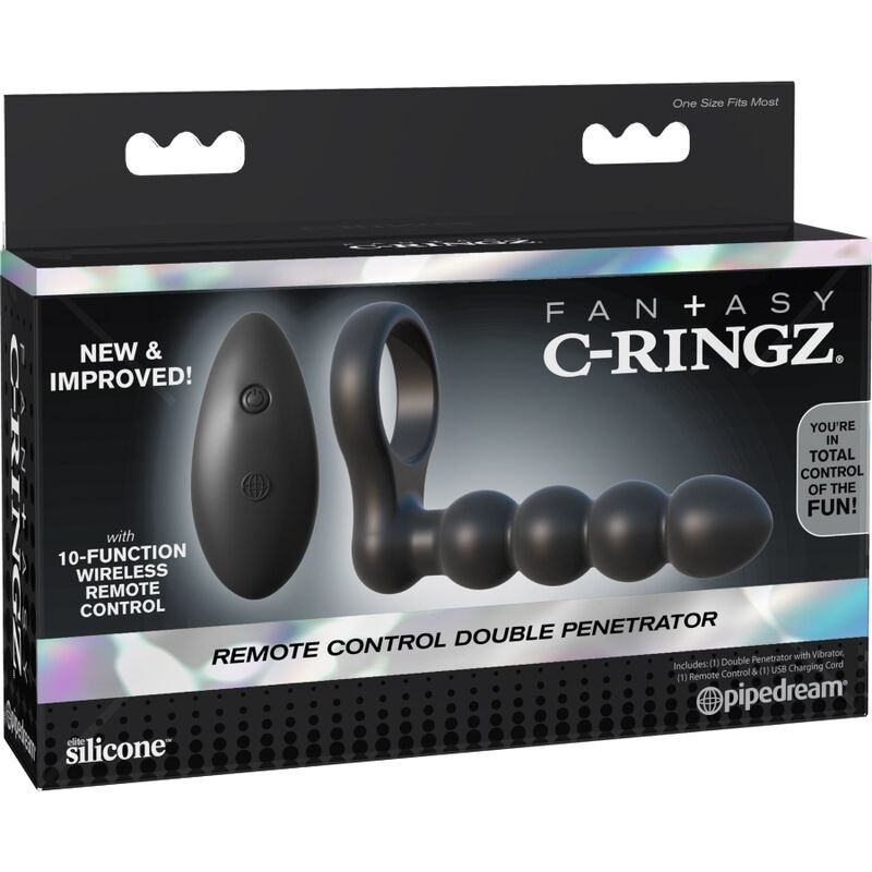 FANTASY C-RINGZ - DOBLE PENETRADOR A CONTROL REMOTO