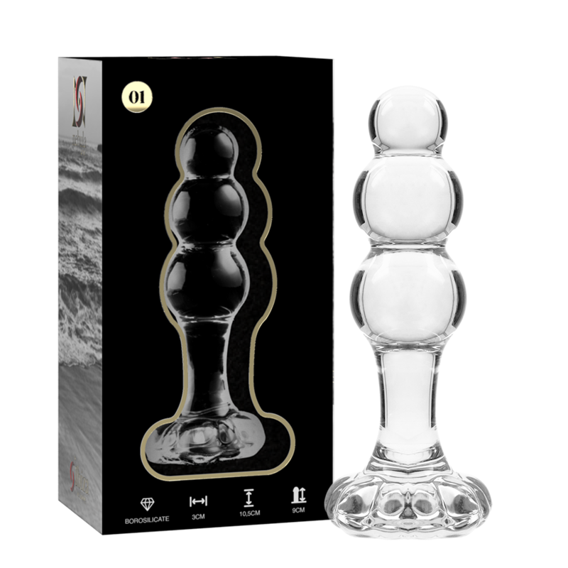 SERIE NEBULA DE IBIZA - MODELO 1 TAPA DE CRISTAL BOROSILICATO TRANSPARENTE 10,5 CM -O- 3 CM