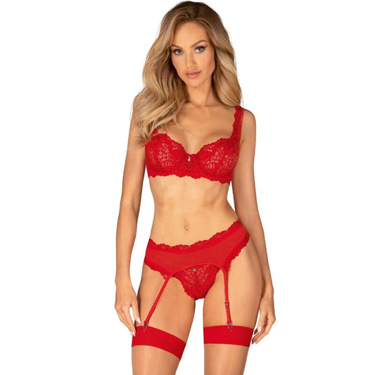 OBSESSIVE - AMOR CHERRIS 3 PIECE SET L/XL