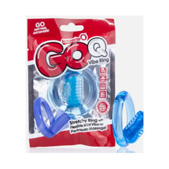 SCREAMING O - GO Q VIBE ANILLO VIBRADOR PARA EL PENE TRANSPARENTE