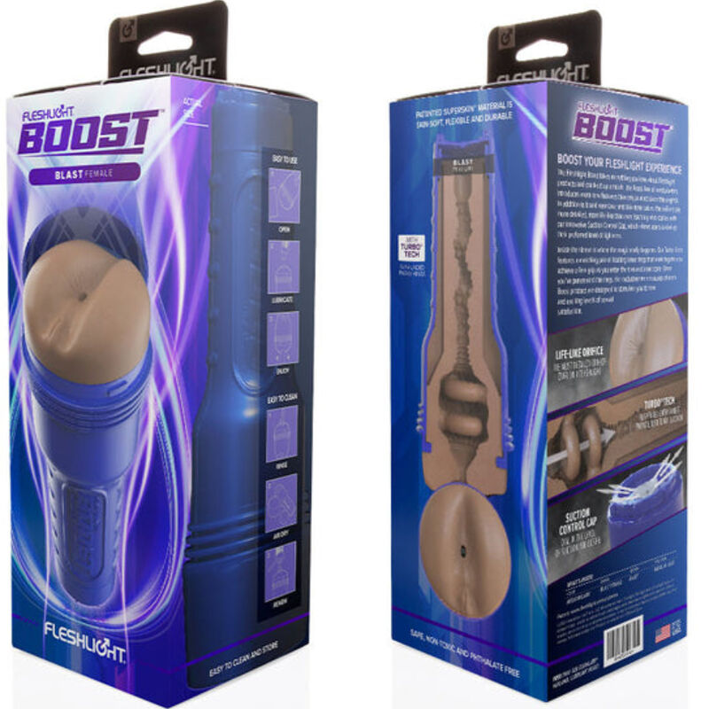 FLESHLIGHT BOOST - MASTURBADOR FEMENINO ANO BLAST MD FLESH RP 