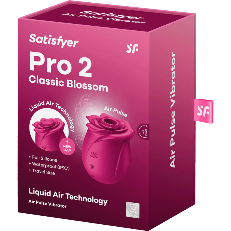 SATISFYER - VIBRADOR AIR PULSE CLASSIC FLOR PRO 2