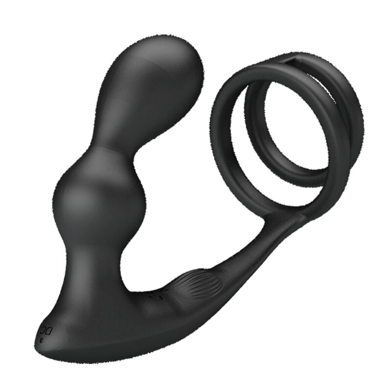 PRETTY LOVE - ANILLO PARA EL PENE MARSHALL CON PLUG ANAL VIBRADOR CON MANDO A DISTANCIA