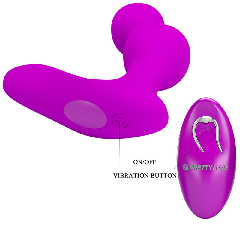 PRETTY LOVE - MASAJEADOR VIBRADOR ANAL TERRANCE CON MANDO A DISTANCIA