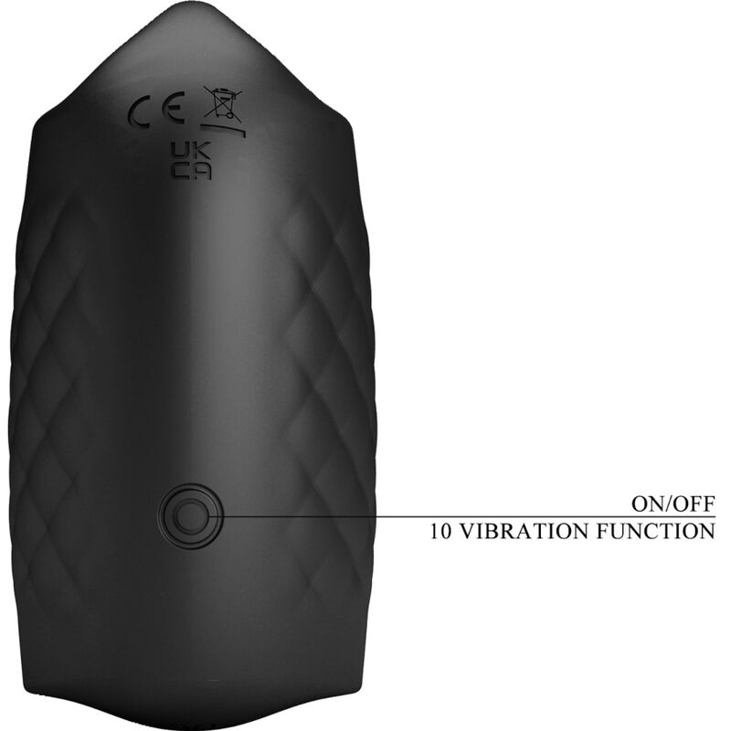 PRETTY LOVE - MANUAL MASTURBATOR FOR RECHARGEABLE GLANS VIBRATOR