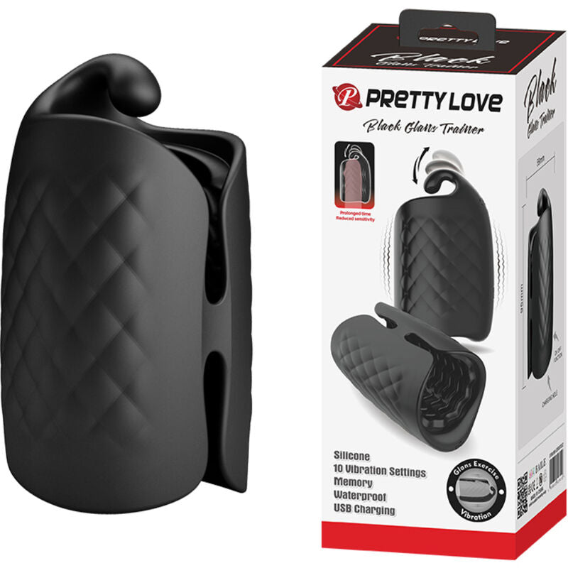 PRETTY LOVE - MANUAL MASTURBATOR FOR RECHARGEABLE GLANS VIBRATOR