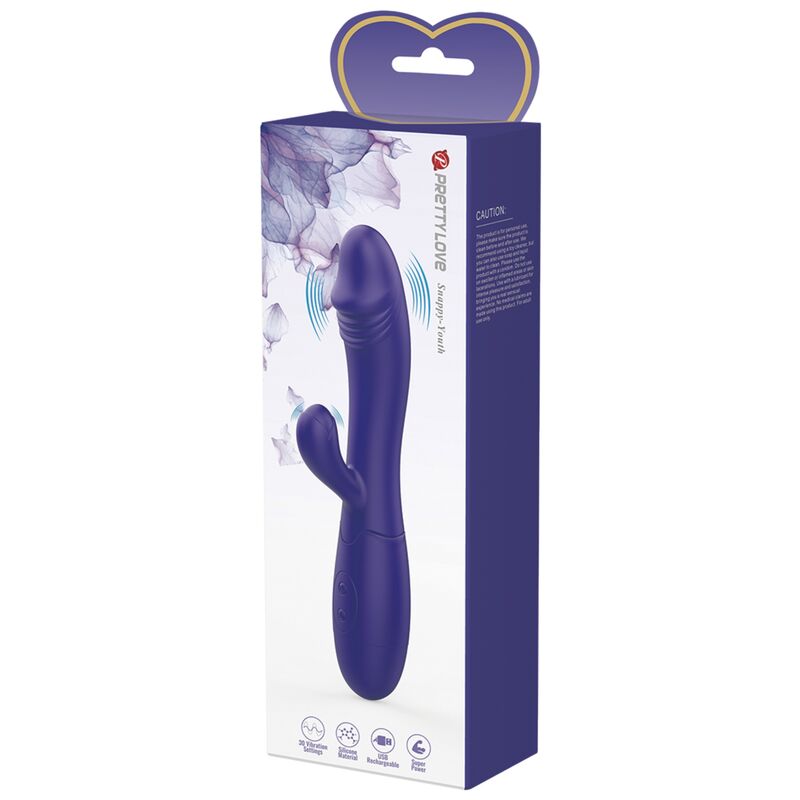 PRETTY LOVE - SNAPPY YOUTH VIBRADOR Y ESTIMULADOR DEL PUNTO G MORADO