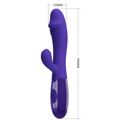 PRETTY LOVE - SNAPPY YOUTH VIBRADOR Y ESTIMULADOR DEL PUNTO G MORADO