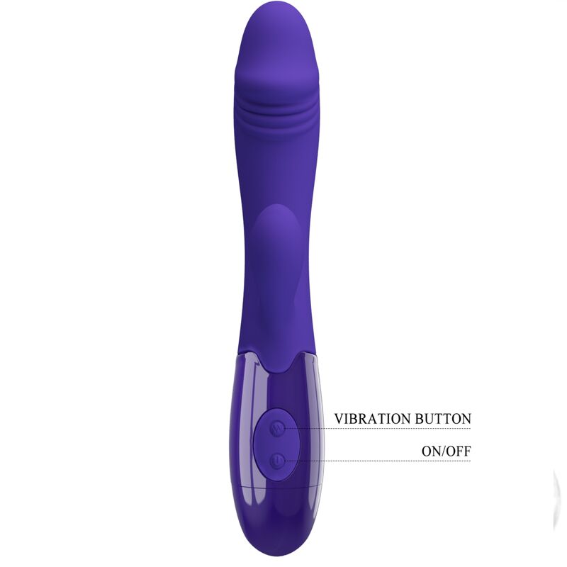 PRETTY LOVE - SNAPPY YOUTH VIBRADOR Y ESTIMULADOR DEL PUNTO G MORADO