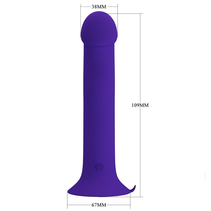 PRETTY LOVE - MURRAY YOUTH VIBRATING DILDO AND RECHARGEABLE PURPLE