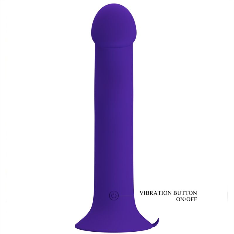 PRETTY LOVE - MURRAY YOUTH VIBRATING DILDO AND RECHARGEABLE PURPLE